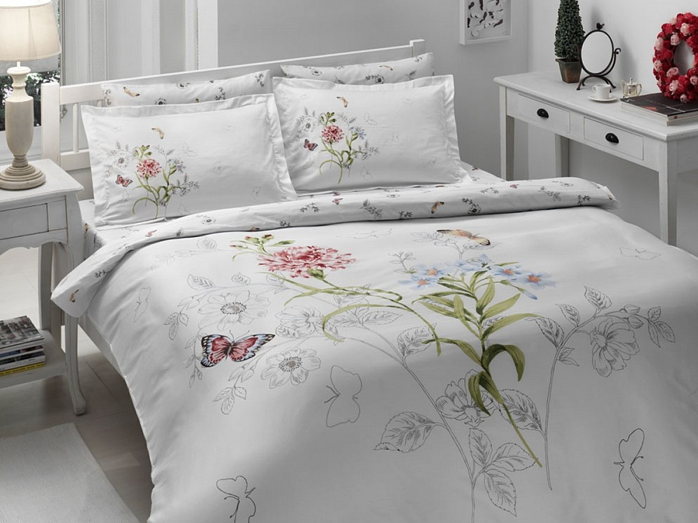 Постільна білизна TAC Satin Deluxe 200×220 см Nicole