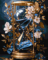 Картина за номерами 40×50 см Kontur. Пісочний годинник з фарбами металік DS0619