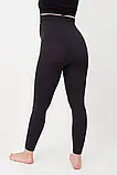 Лосини для вагітних MAMA LEGGINGS Giulia. S/M, L/XL Чорні жіночі легінси для майбутніх мам тканина мікрофібра, фото 5
