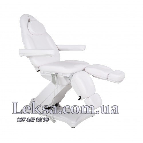Кушетка електрична Педикюрне крісло LS-8184 White (2 електромотори)