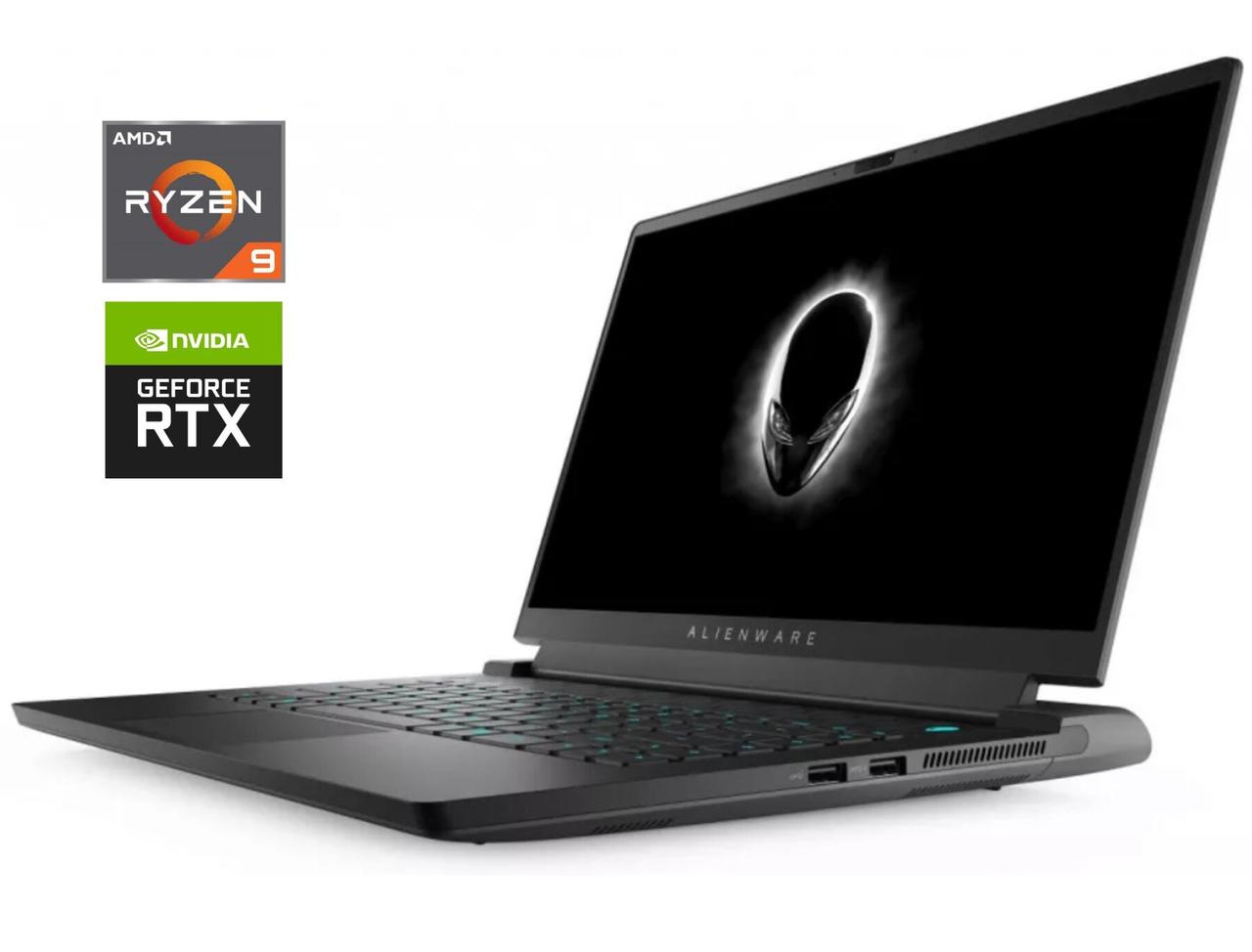 Ігровий ноутбук Dell Alienware m15 R5/ 15.6" 1920x1080/ Ryzen 9 5900HX/ 16GB RAM/ 1000GB SSD/ RTX 3070 8GB