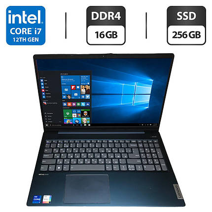 Ультрабук Б-клас Lenovo IdeaPad 5 15IAL7/ 15.6" (1920x1080)/ Core i7-1255U/ 16 GB RAM/ 256 GB SSD/ Iris Xe, фото 1