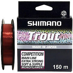 Волосінь Shimano Trout Competition Mono 150m 0.20mm 3.27kg Red