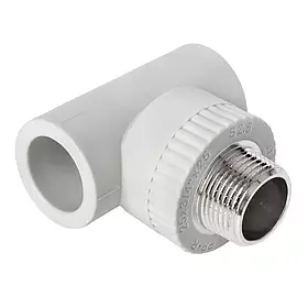 Трійник PP-r із зовнішньою різьбою ITAL 25 мм х 3/4"