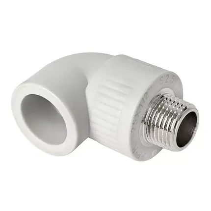 Кутник 90° PP-r із зовнішньою різьбою ITAL 20 мм х 1/2", фото 1