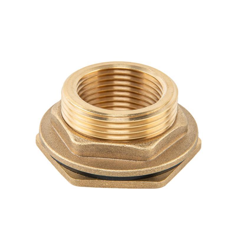 Втулка для бака РВ 3/4" - РЗ 1" з гайкою та прокладкою 
1", BRASS, BR-P34100