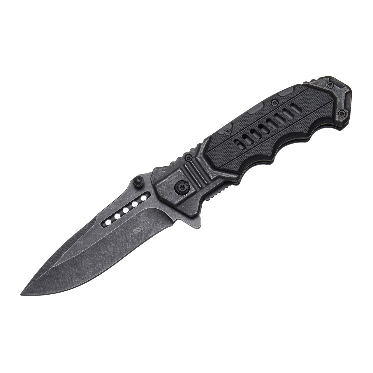 Ніж складаний Grand Way 6968 AP (black stonewash, метал, liner lock) JGR