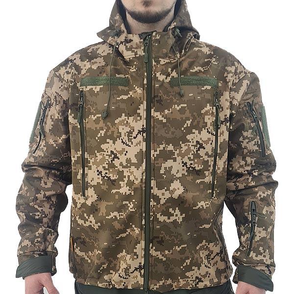 Куртка тактическая Soft Shell Піксель (M-TM), фото 1