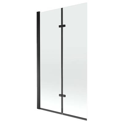 Шторка для ванни MEXEN CASTOR-2 100 BLACK складана