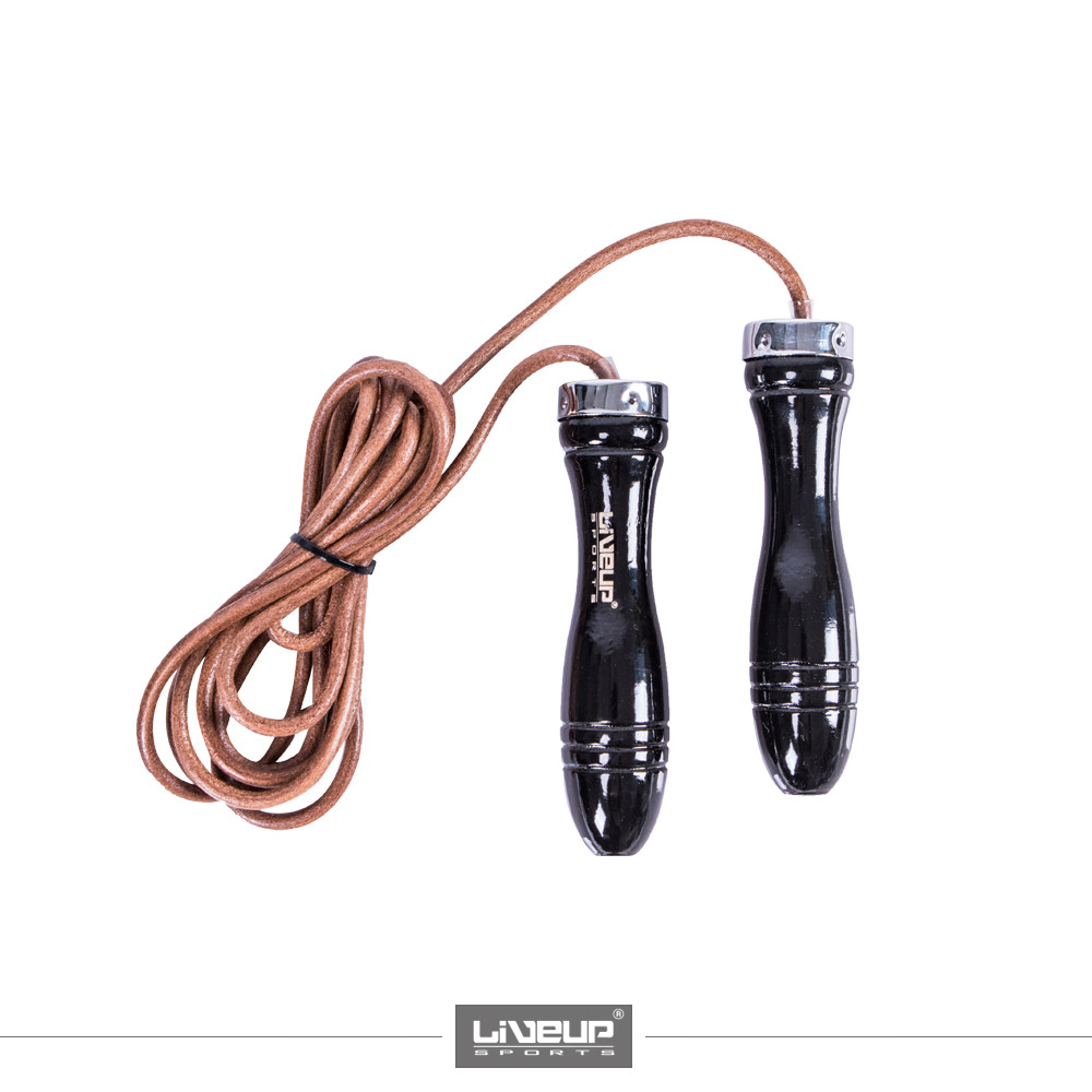 Скакалка шкіряна LiveUp JUMPROPE LEATHER, фото 1