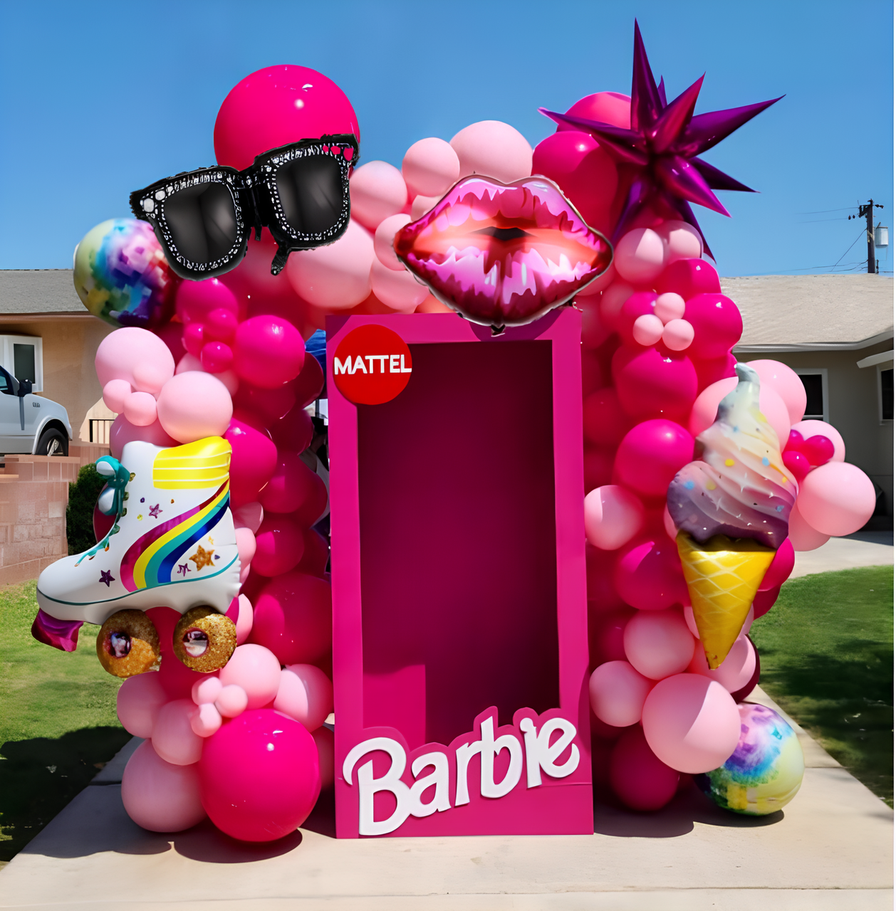 Набір повітряних куль «Barbie», прикраса для дня народження дівчинки