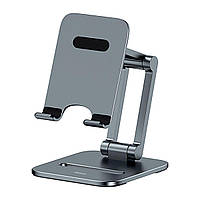 Тримач для мобільного Baseus Desktop Biaxial Foldable Metal Stand (for Phones) Grey