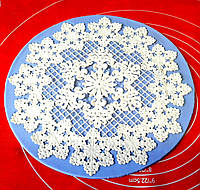 Силиконовый коврик для гибкого айсинга "Салфетка из снежинок"