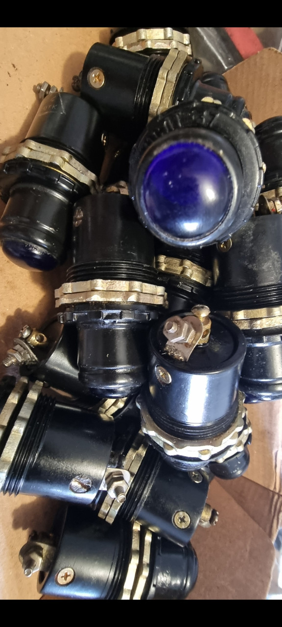 Світильник сигнальний ОСЛТ-37 синій, фото 1