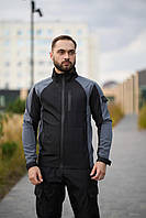 Куртка чоловіча soft shell light iForce сіра сезон весна осінь без капюшона спортивна