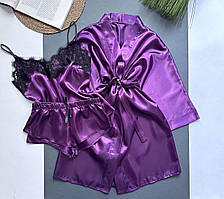 Фіолетовий халат і піжама-комплект.