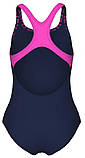 Купальник для дівчат Arena KIKKO V SWIMSUIT SWIM PRO BACK чорний, фуксія Діт 128 см, фото 4