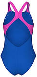 Купальник для дівчат Arena PASTIME SWIMSUIT V BACK синій, рожевий, бірюзовий Діт 140 см, фото 4