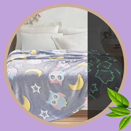 Флісові пледи День-Ніч, що світяться у темряві