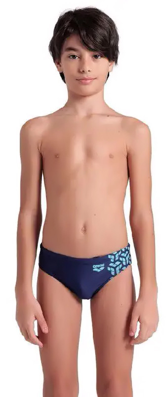 Плавки Arena KIKKO V SWIM BRIEFS GRAPHIC синій, бірюзовмй Діт 140 см, фото 1