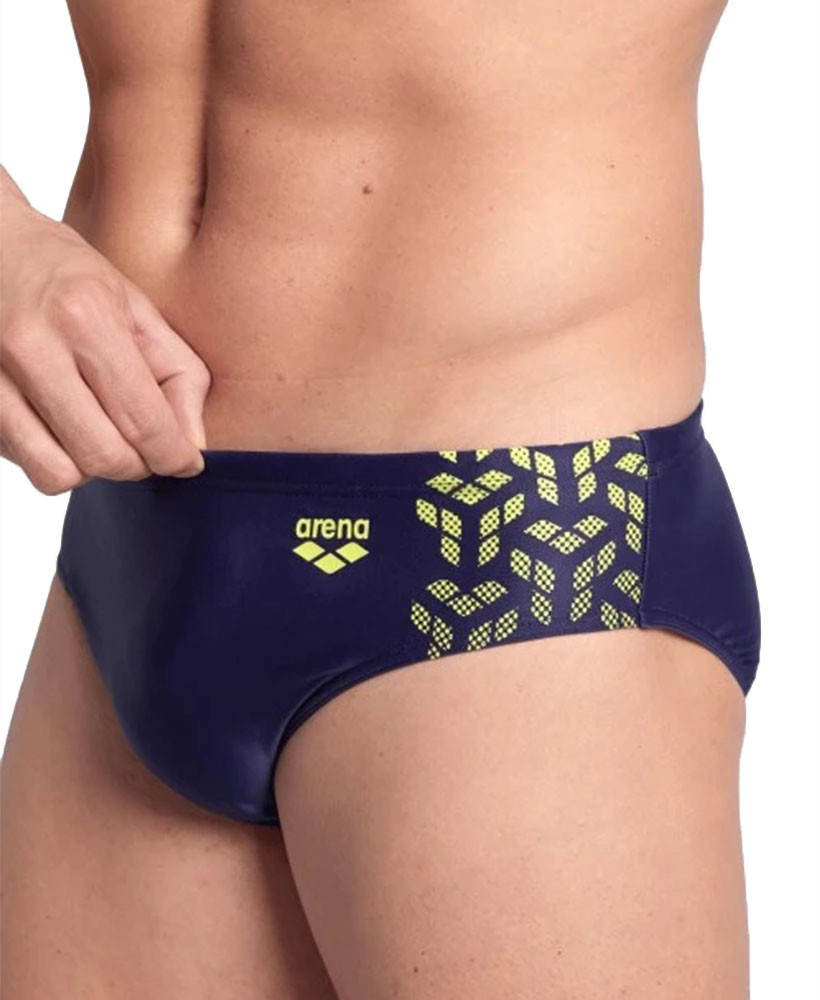Плавки-сліпи для чоловіків Arena KIKKO V SWIM BRIEFS темно-синій, жовтий Чол 85, фото 1
