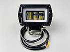 Фара LED прямокутна із 3D лінзою, 12-80V, 25W, IP67, жовтим та білим світлом, чітка межа світла та режим ДХО, фото 6