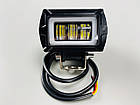 Фара LED прямокутна із 3D лінзою, 12-80V, 25W, IP67, жовтим та білим світлом, чітка межа світла та режим ДХО, фото 5