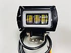 Фара LED прямокутна із 3D лінзою, 12-80V, 25W, IP67, жовтим та білим світлом, чітка межа світла та режим ДХО, фото 9