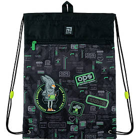 Сумка для взуття Kite Fox Rules 46x33 см чорна (K24-601M-16)