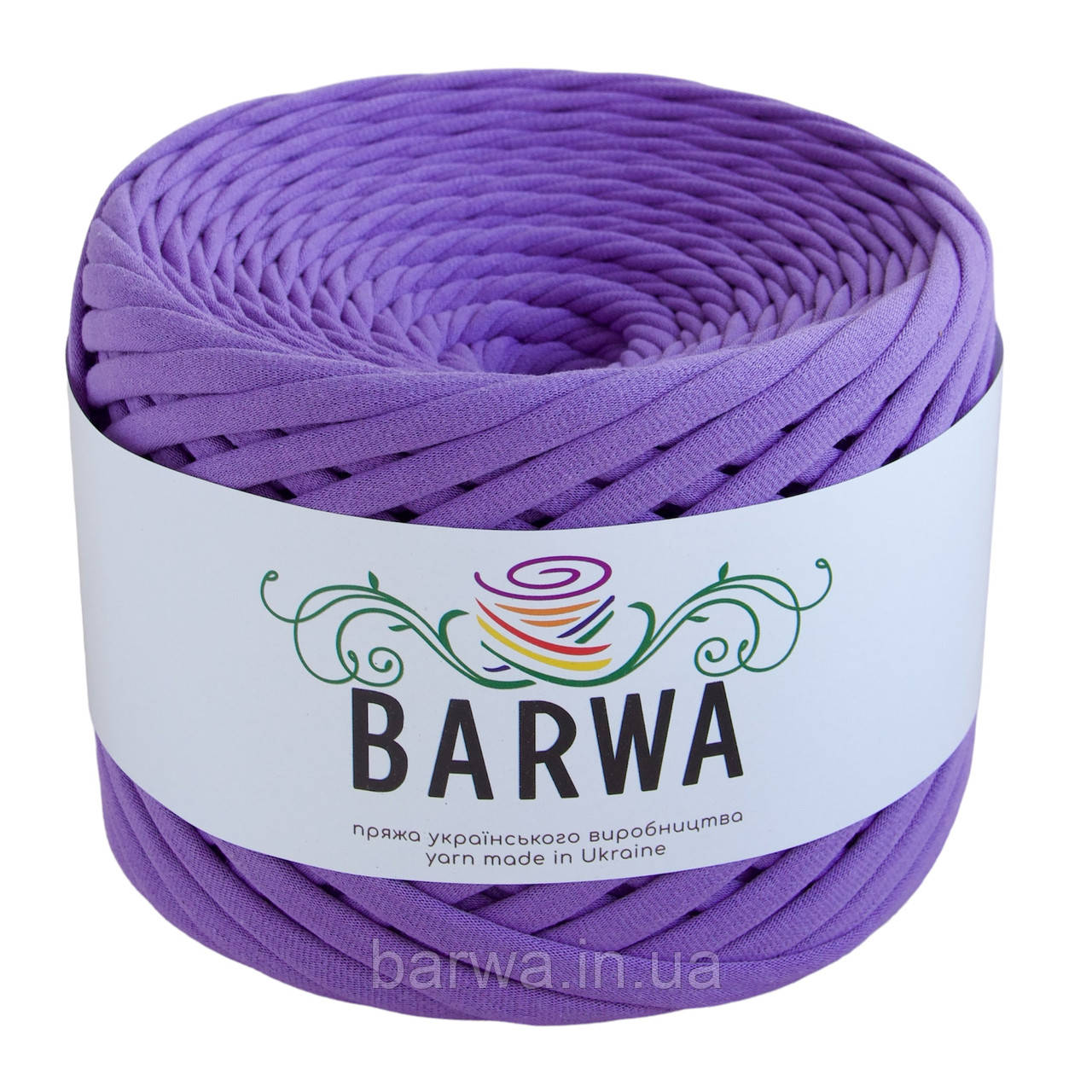 Пряжа трикотажна BARWA uitra light 3-5 мм, Лаванда