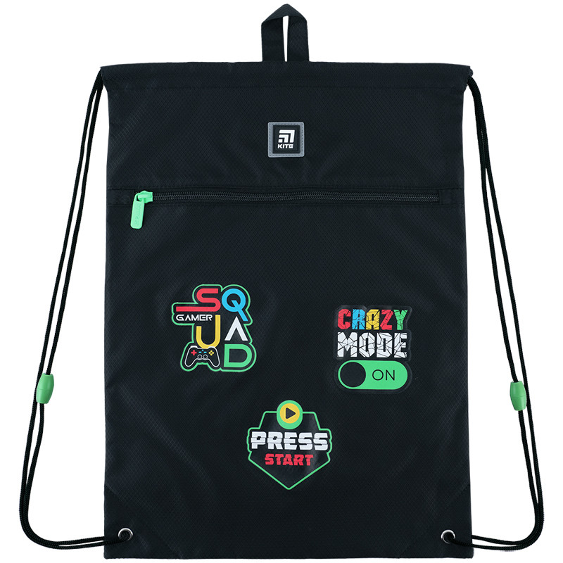 Сумка для взуття Kite SQUAD 46x33 см чорна (K24-601M-22)