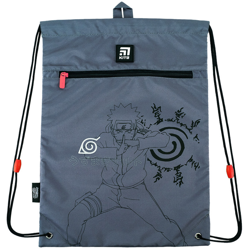 Сумка для взуття Kite Naruto 46x33 см сіра (NR24-601M)