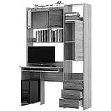 Комп'ютерний стіл з пеналом Еверест Гімназист-2 венге + дуб молочний (DTM-2147), фото 2