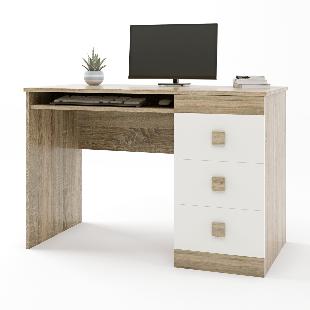 Стіл письмовий Еверест Соната дуб сонома + білий (DTM-2174), фото 1