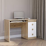 Стіл письмовий Еверест Соната дуб сонома + білий (DTM-2174), фото 2