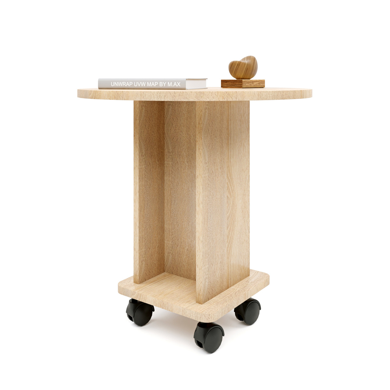 Стіл журнальний на колесах Еверест Візит дуб сонома (DTM-2129), фото 1