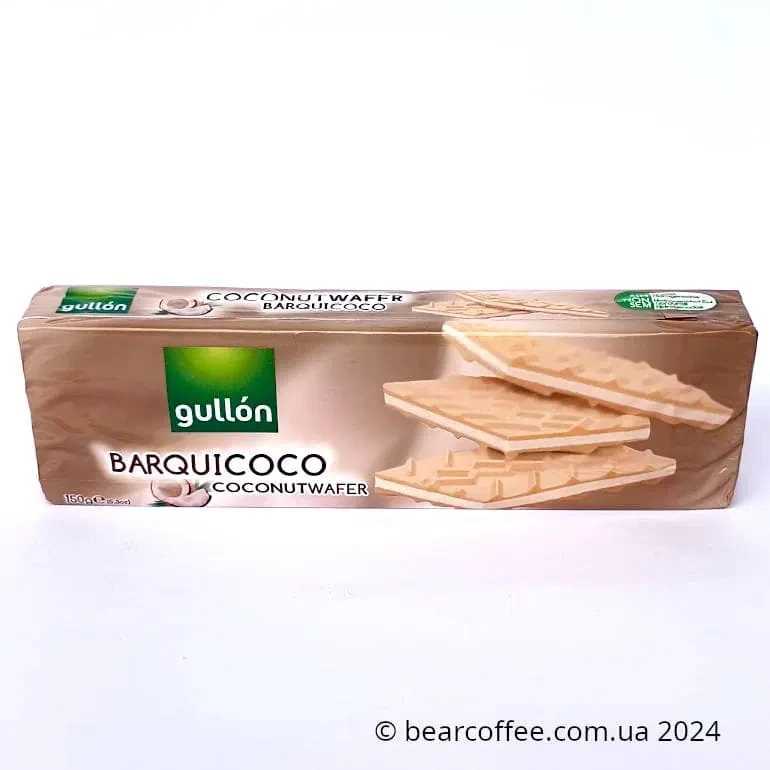 Вафлі з кокосовим кремом гулон Gullon Barquicoco 150 г Іспанія