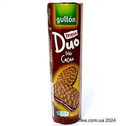 Шоколадне печиво із шоколадним кремом Gullon Mega Duo Doble cacao 500г (Іспанія)