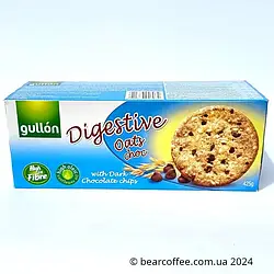 Цільнозернове вівсяне печиво з шоколадом Gullon digestive Oats Choc 425 г Іспанія