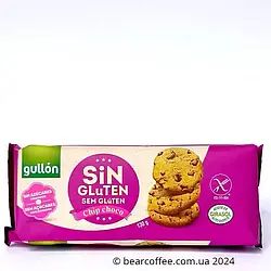 Печиво Без Глютену з Шоколадною Крихтою Gullon Sin Gluten Chip Choco 130 г Іспанія