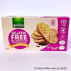 Печиво без глютену Gullon gluten free oats choc chips 220 грам