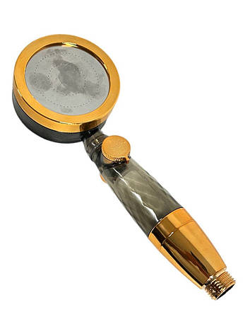 Обертова насадка для душу з перемикачем увімкнення/вимкнення паузи, висока економія води, фото 1