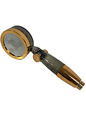 Обертова насадка для душу з перемикачем увімкнення/вимкнення паузи, висока економія води, фото 5