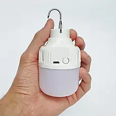 Лампа для кемпінгу на гачку акумуляторна із зарядкою Micro USB Solar BL HY-701 10W, фото 4
