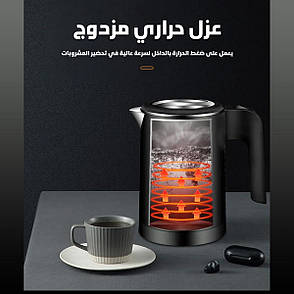 Електрочайник Sokany SK-SH-1077 мінічайник для дому Білий 0.5 л 600вт, фото 3