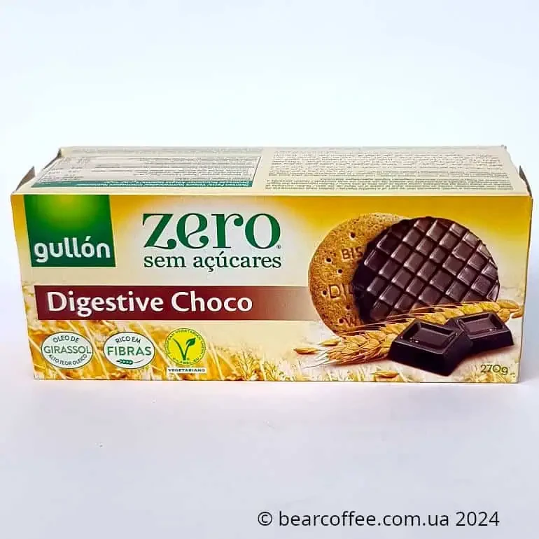 Печиво без цукру з шоколадом гулон Gullon Digestive choco 270 г Іспанія без пальмової олії