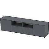 Тумба під ТВ Doros Рон 4 180х38х50 см Графіт (DRS-011299), фото 2