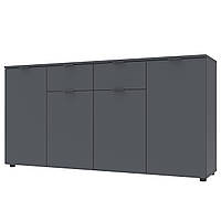 Комод у вітальню Doros Рон 7 160х38х81 см Графіт (DRS-011305)
