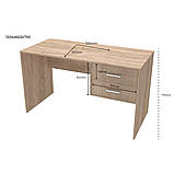 Офісний стіл Doros Т2 120х60х75 см Дуб cонома (DRS-011312), фото 3