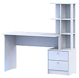 Офісний стіл Doros Т7 136х55х138 см Білий (DRS-011328), фото 2